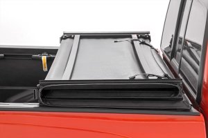 Chevrolet Silverado 3500 HD Soft Tri-Fold Bed Cover - Rough Country - Tri-Fold Vinyl - '11-'14